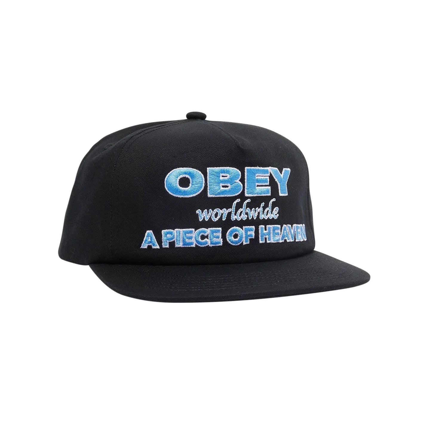 Obey Heaven 5 panel Snapback (Black)