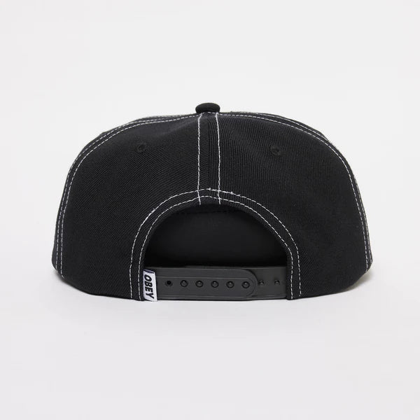 Obey Mix 6 Panel Classic Snapback (Black)