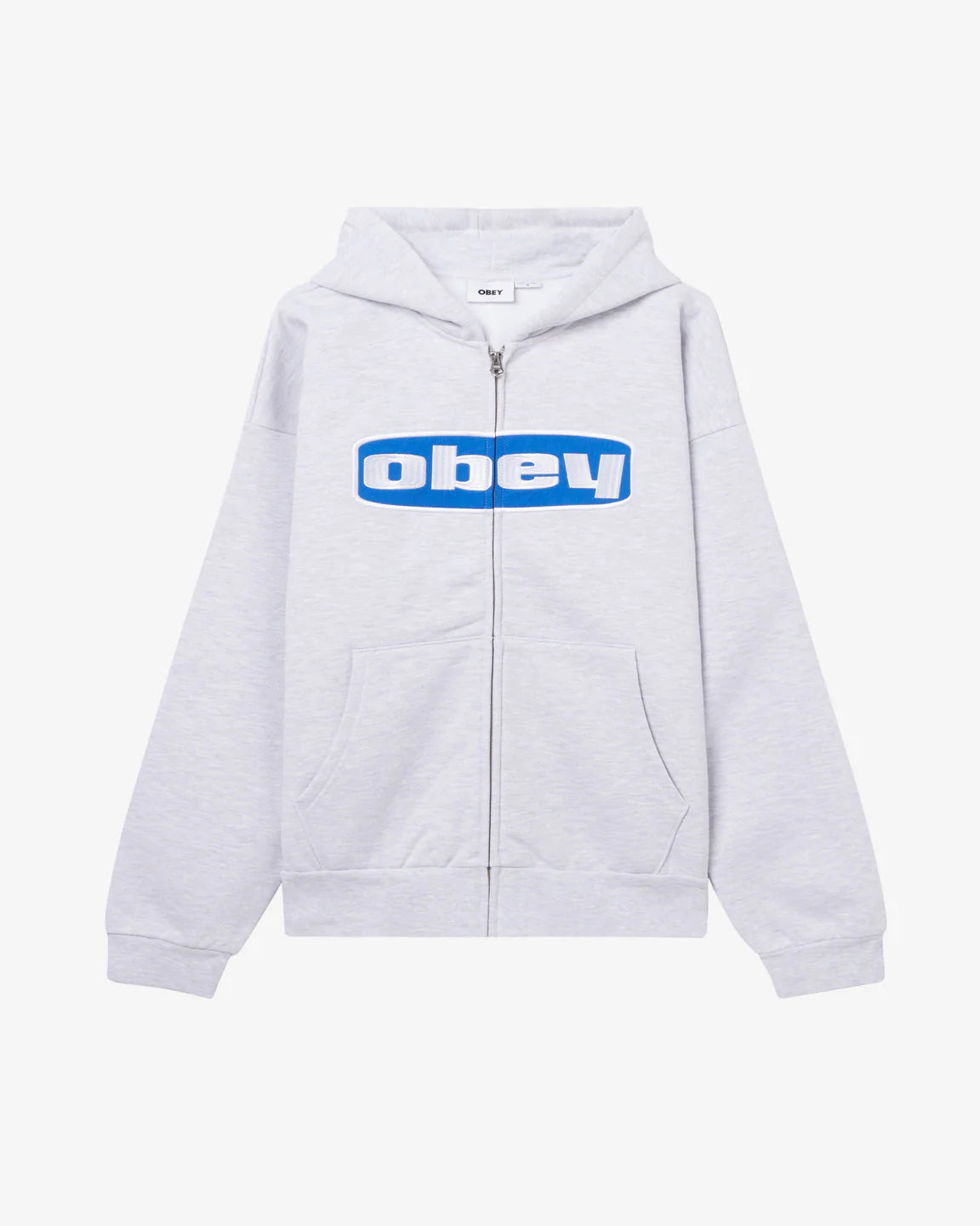 Boxed In Extra Heavy Zip Hood (Ash Grey)