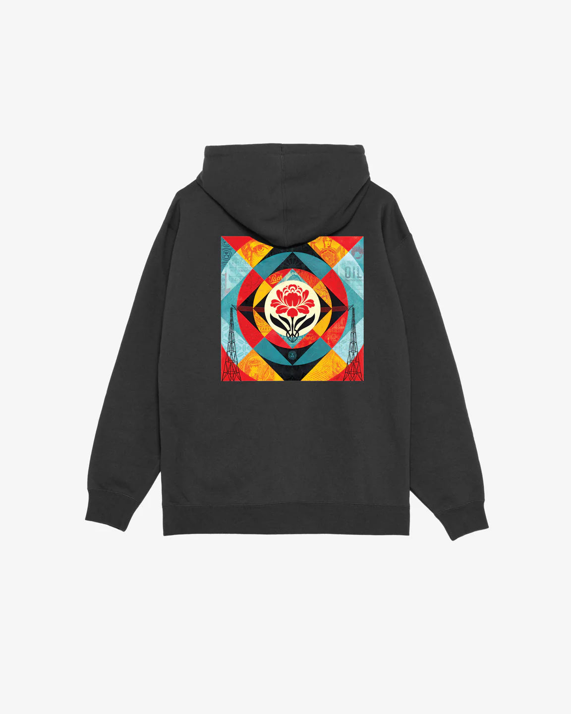 Obey Geometric Power Canvas (Black)