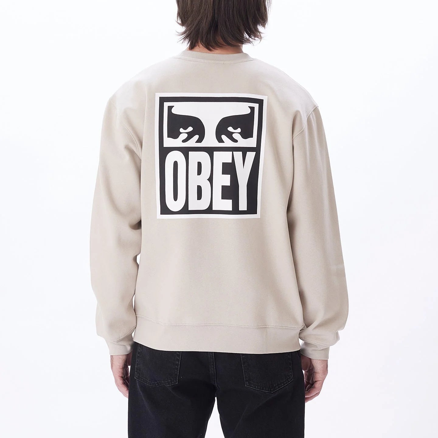 Obey Eyes Icon Crew (Silver Grey)