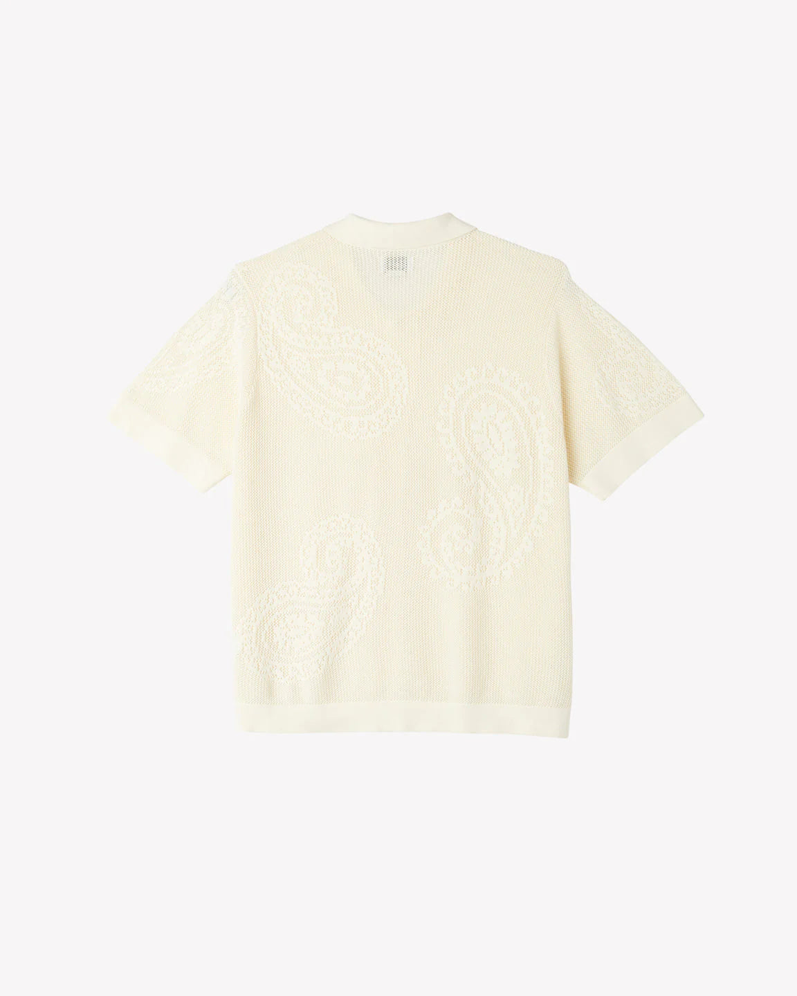 Tear Drop Open Knit Shirt (Unbleached)