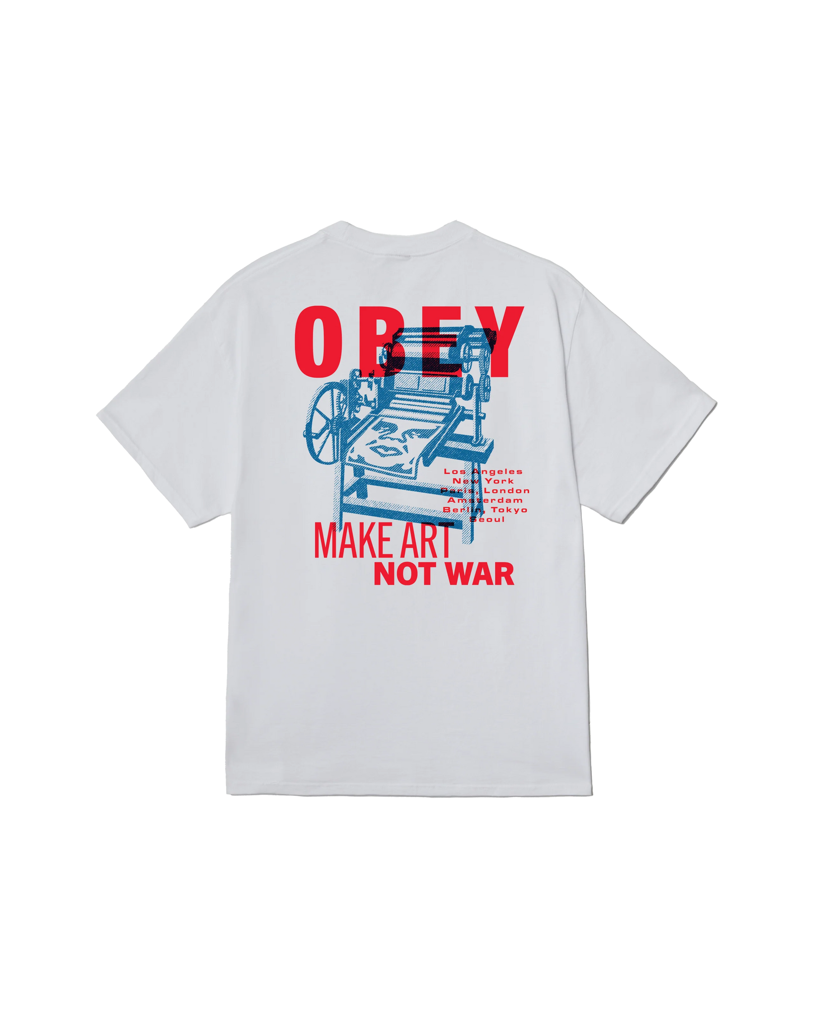 Obey Printing Press Make Art (White)