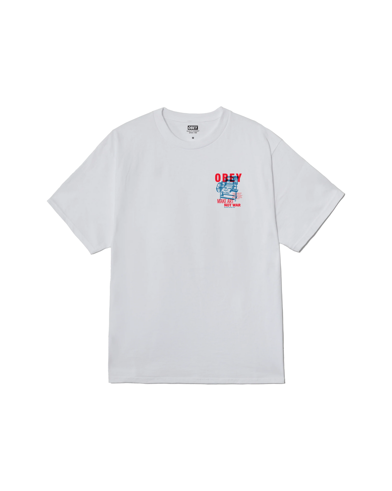 Obey Printing Press Make Art (White)