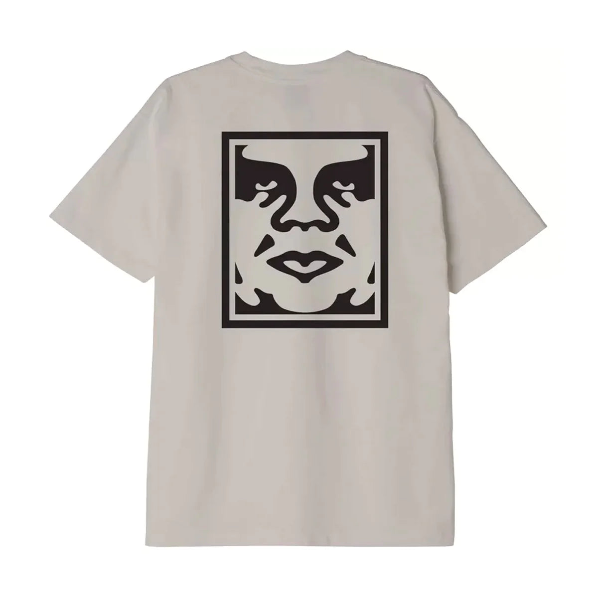 Obey Bold Icon Heavyweight Tee (Silver grey)