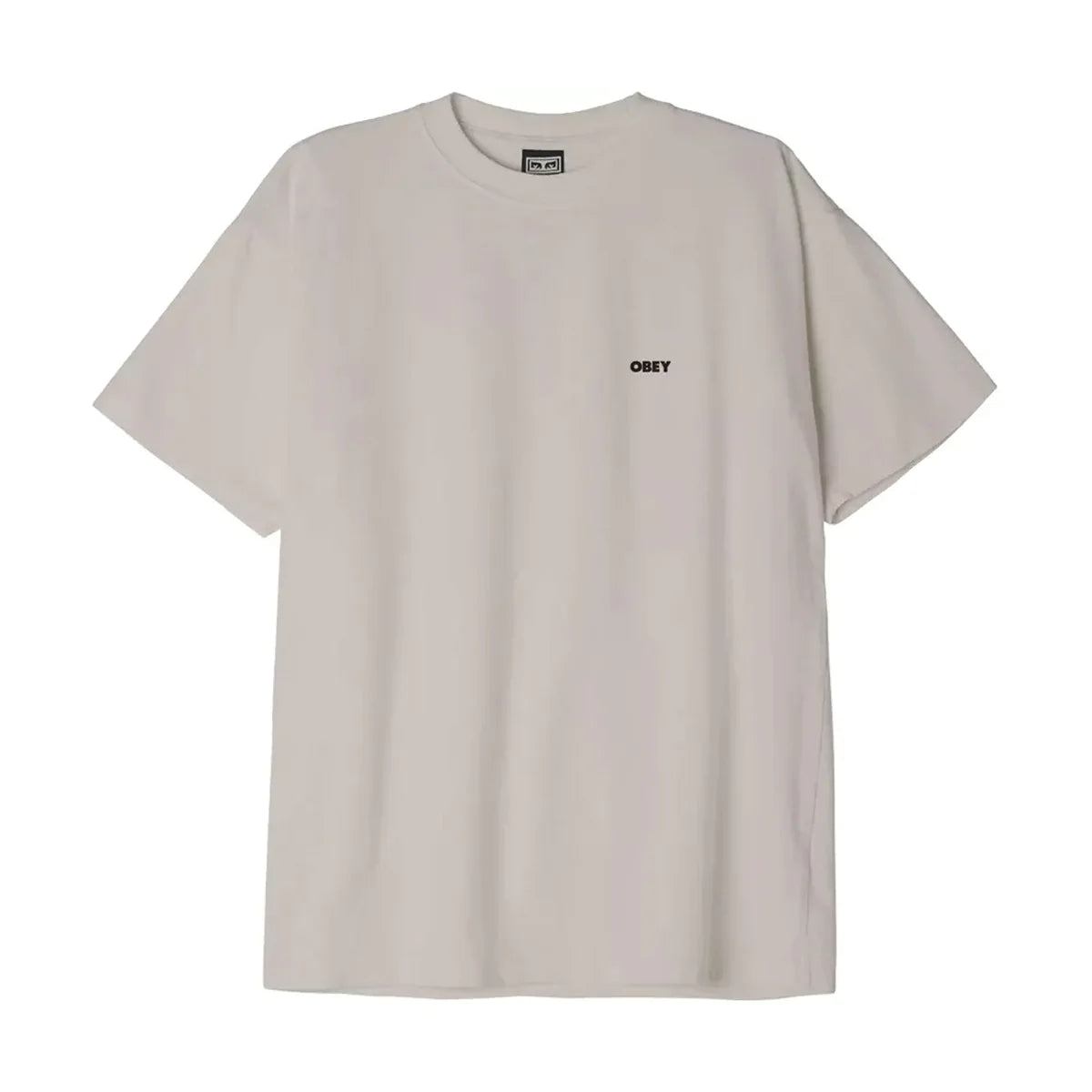 Obey Bold Icon Heavyweight Tee (Silver grey)