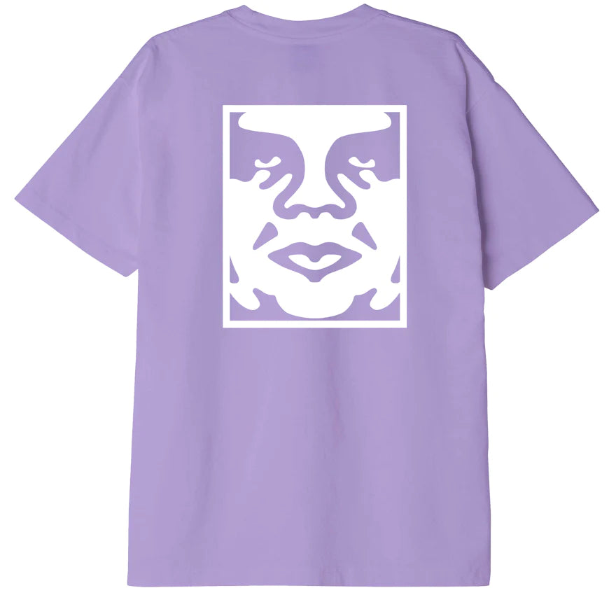 Obey Bold Icon Heavyweight Tee (Digital lavander)