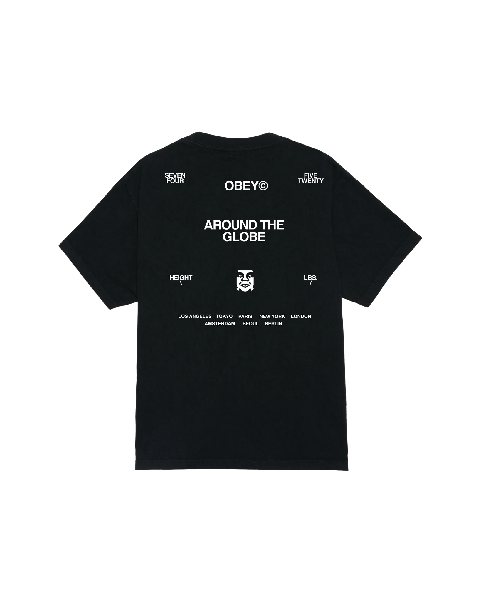Obey Around The Glob (Pigment true vintage black)