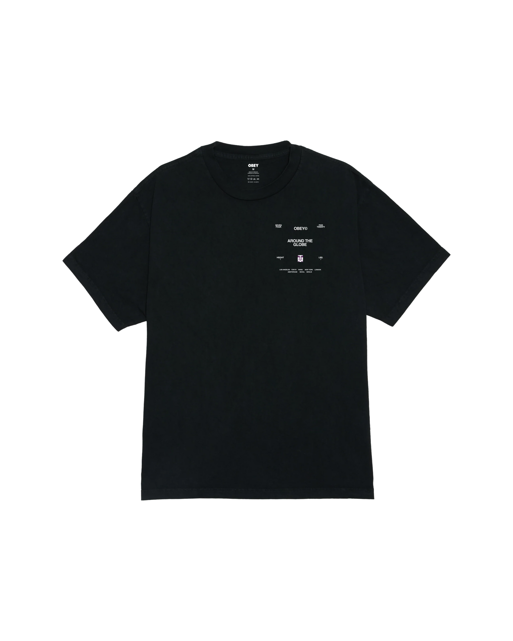 Obey Around The Glob (Pigment true vintage black)