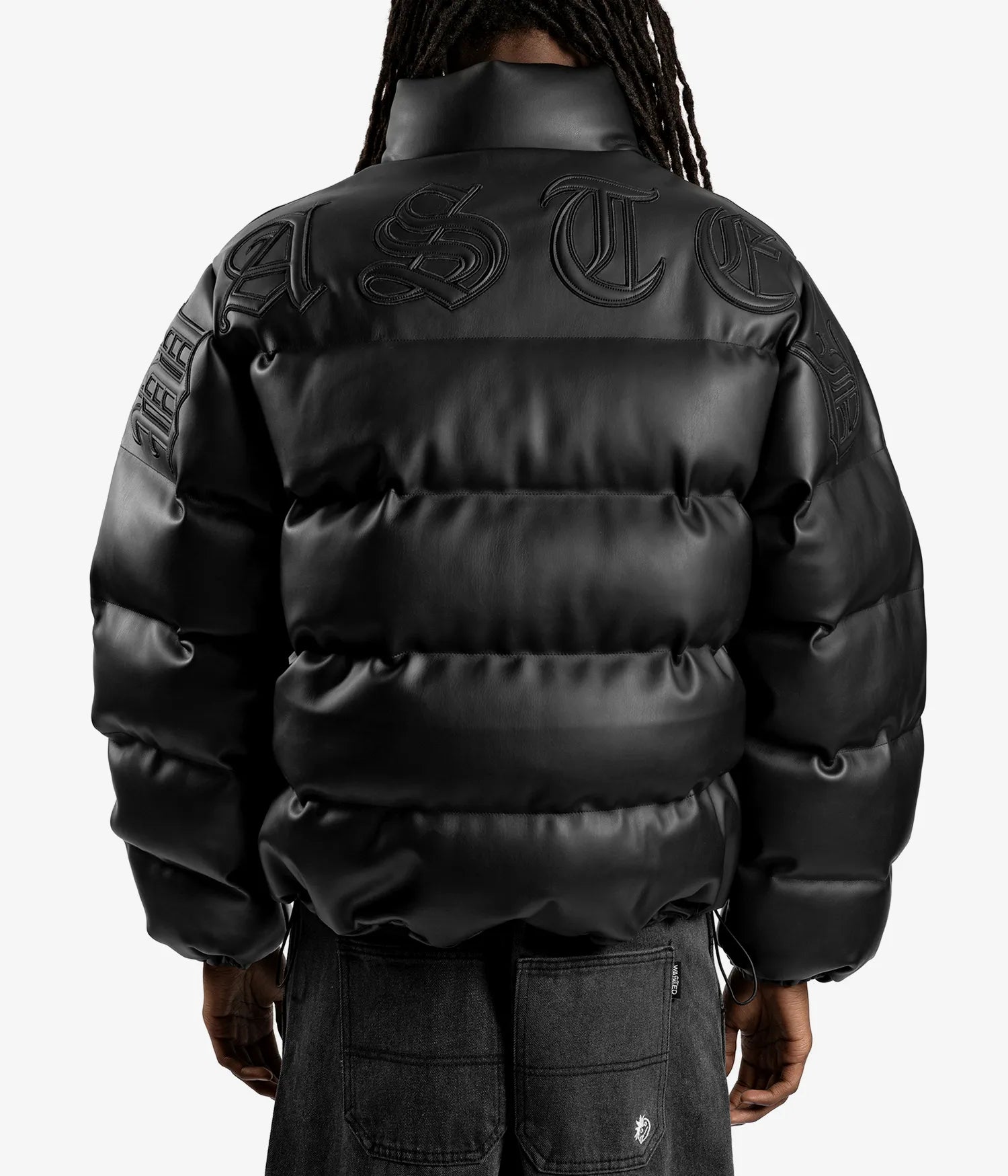 Kingdom Hooded Puffer Jacket (Black)