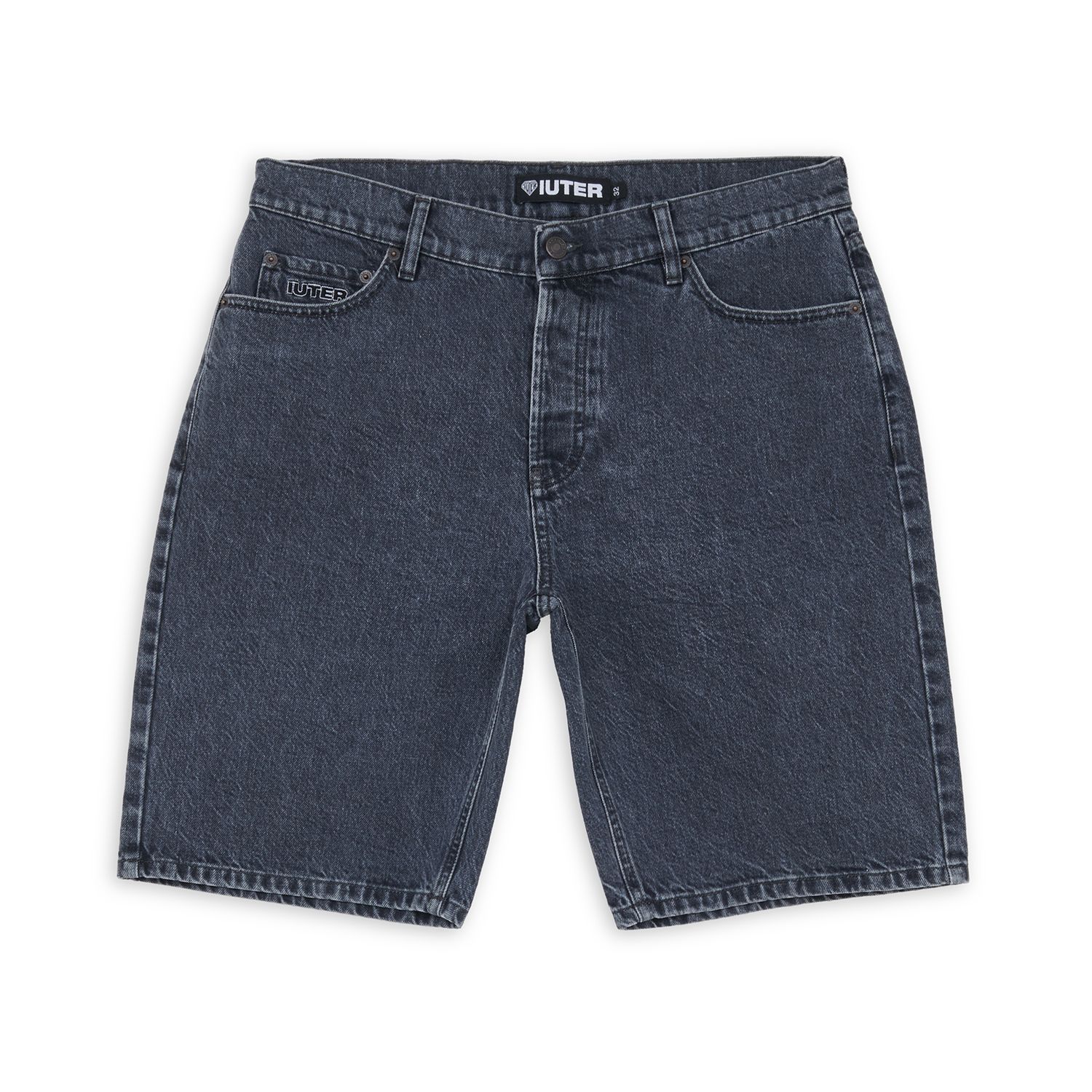 The Grey Regular Denim Short