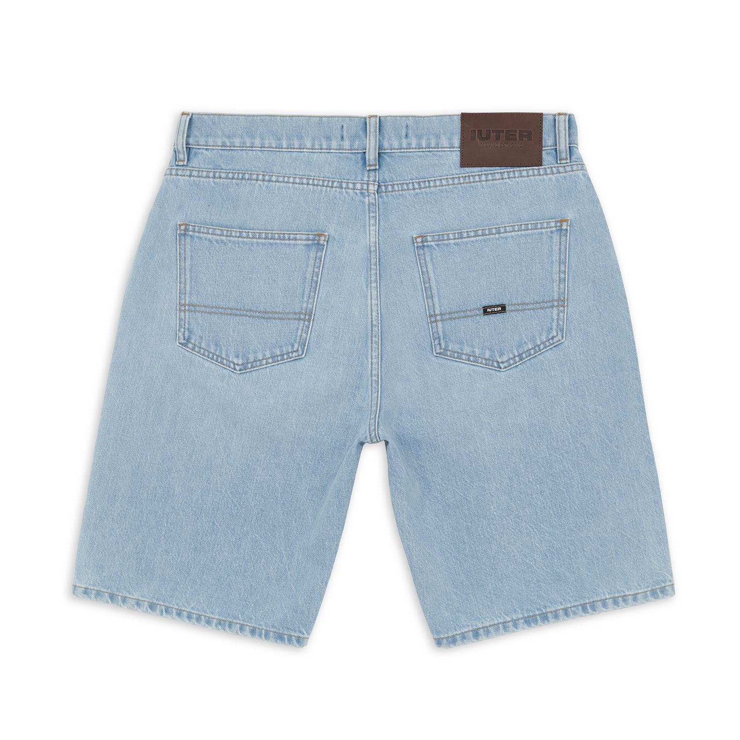 Light Blue Regular Denim Short