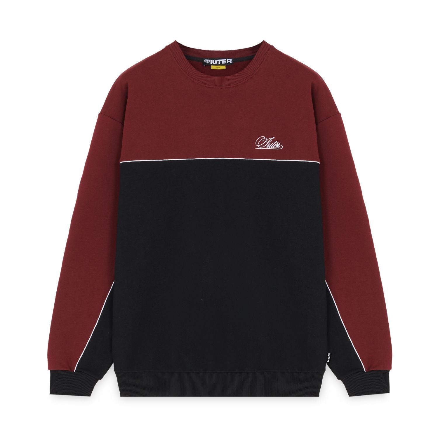 Burgundy Century Tail Crewneck (Black)