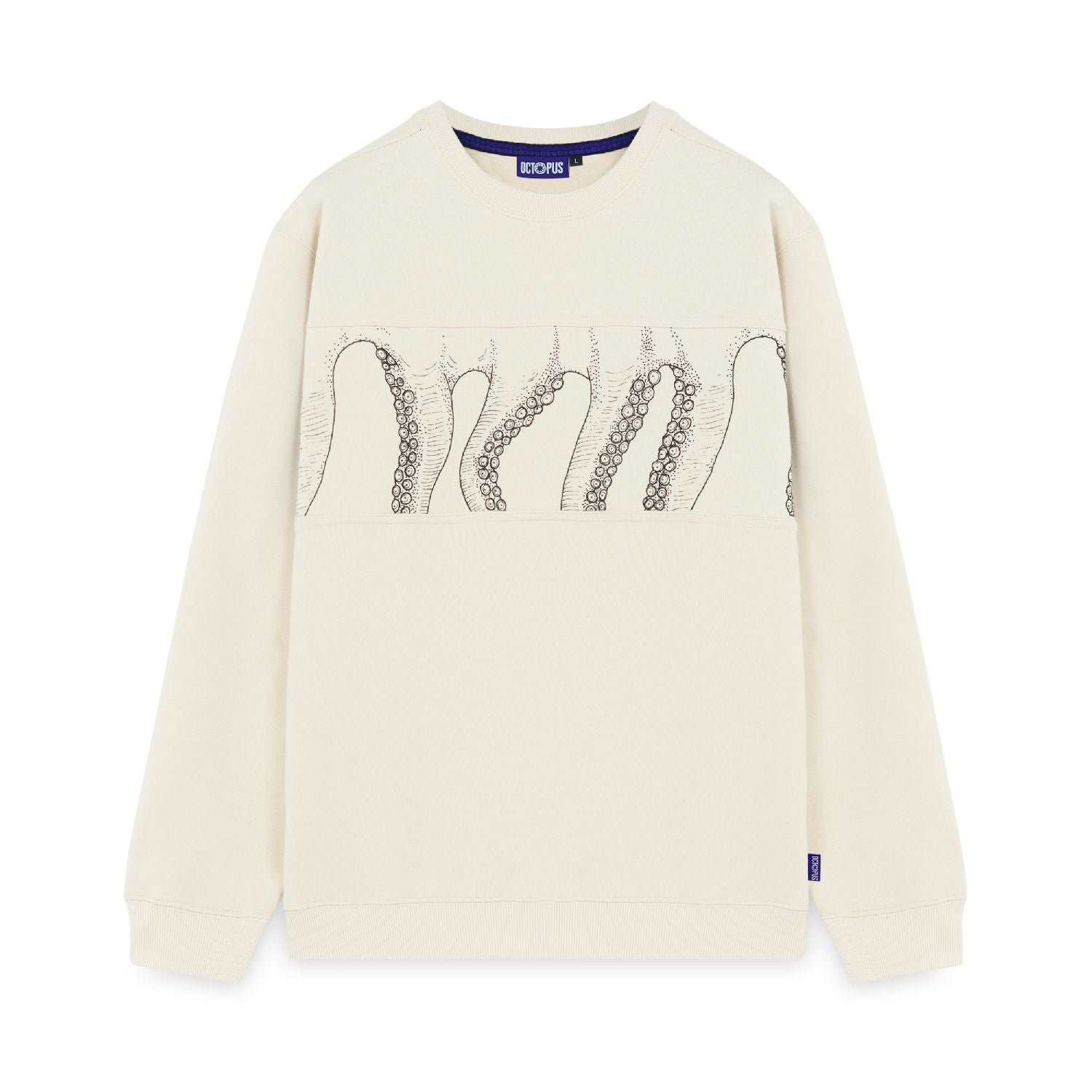 Outline Band Crewneck (Cream)