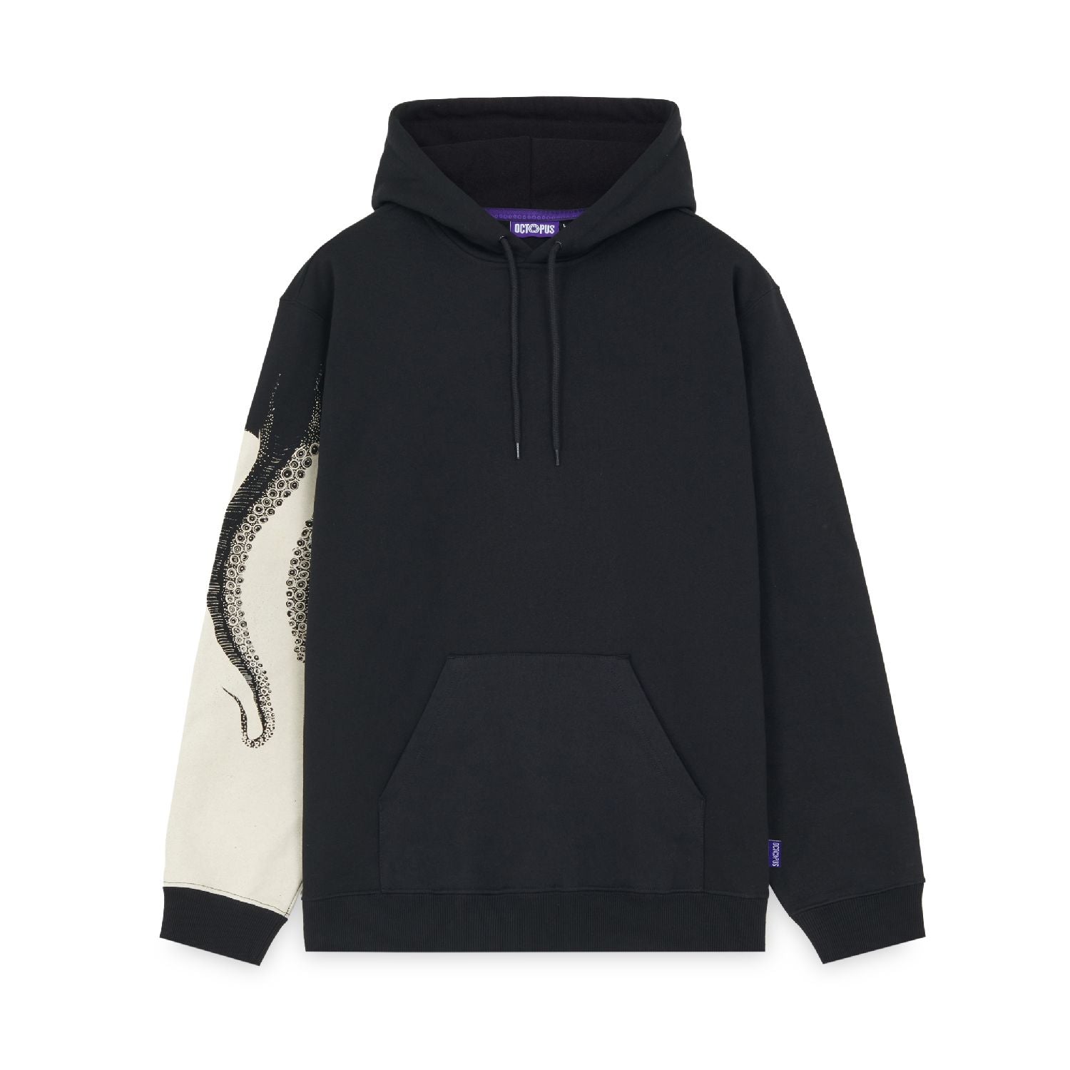 Octopus side Hoodie (Black)