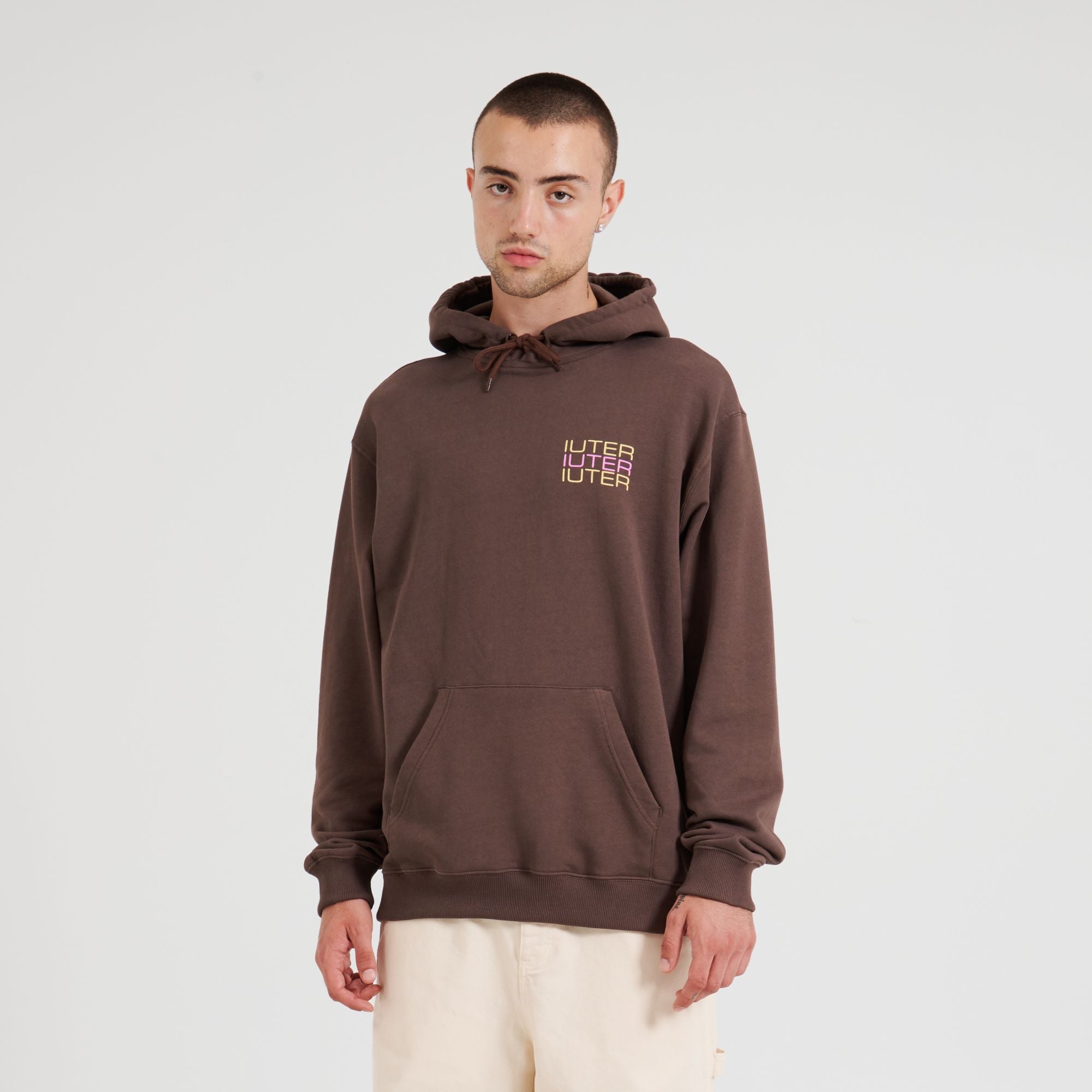 Spine Skull Hoodie (Brown)