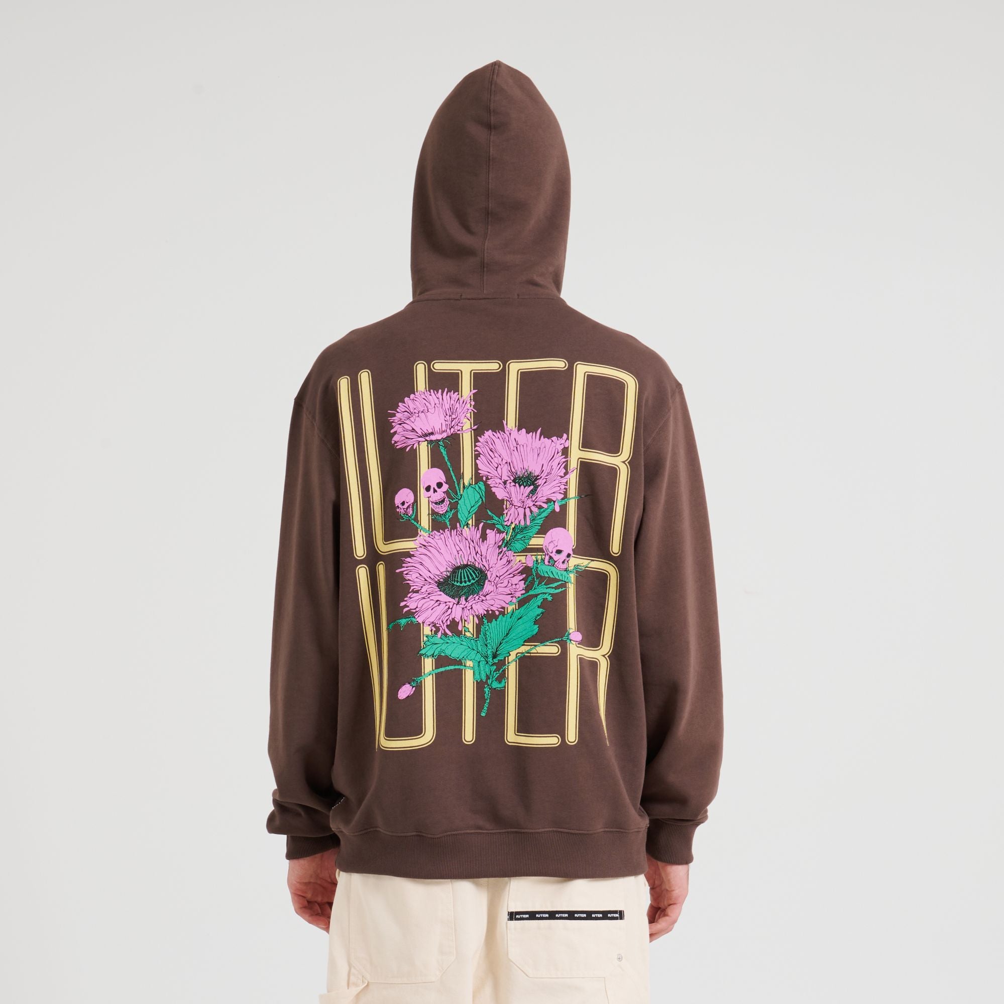 Spine Skull Hoodie (Brown)