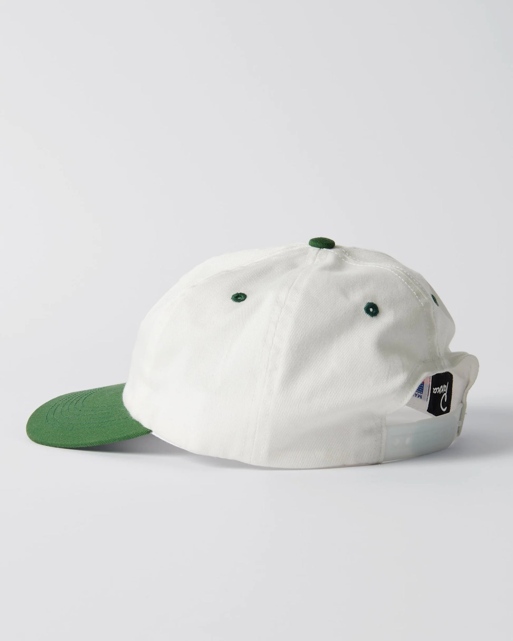 Balled 6 panel hat (white)