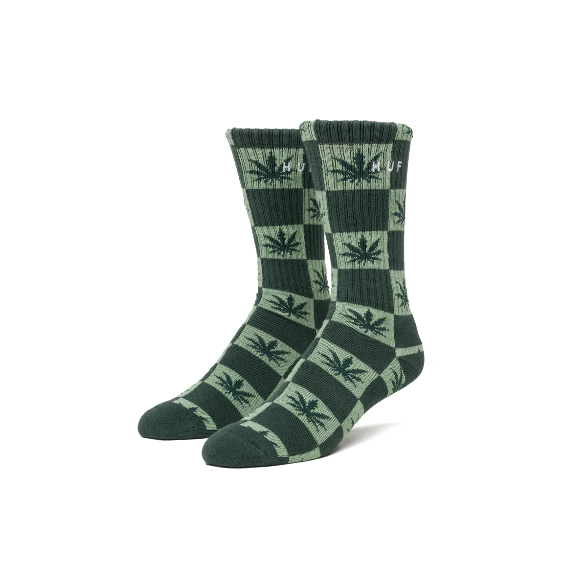 Checkered Plantlife Sock (Pine)