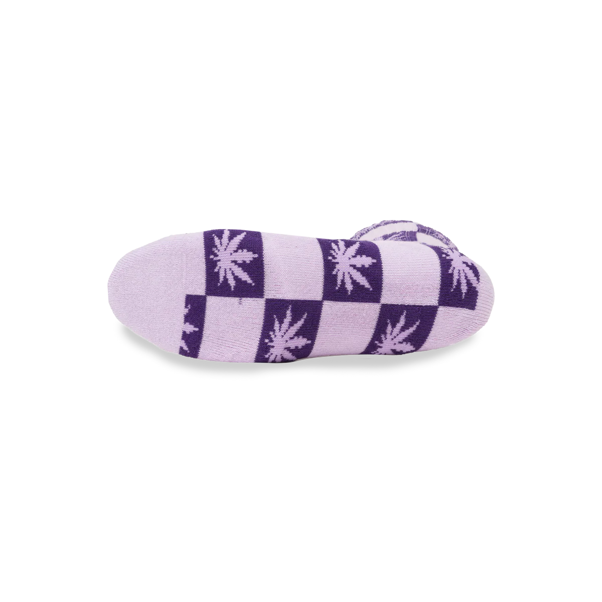 Checkered Plantlife Sock (Purple)