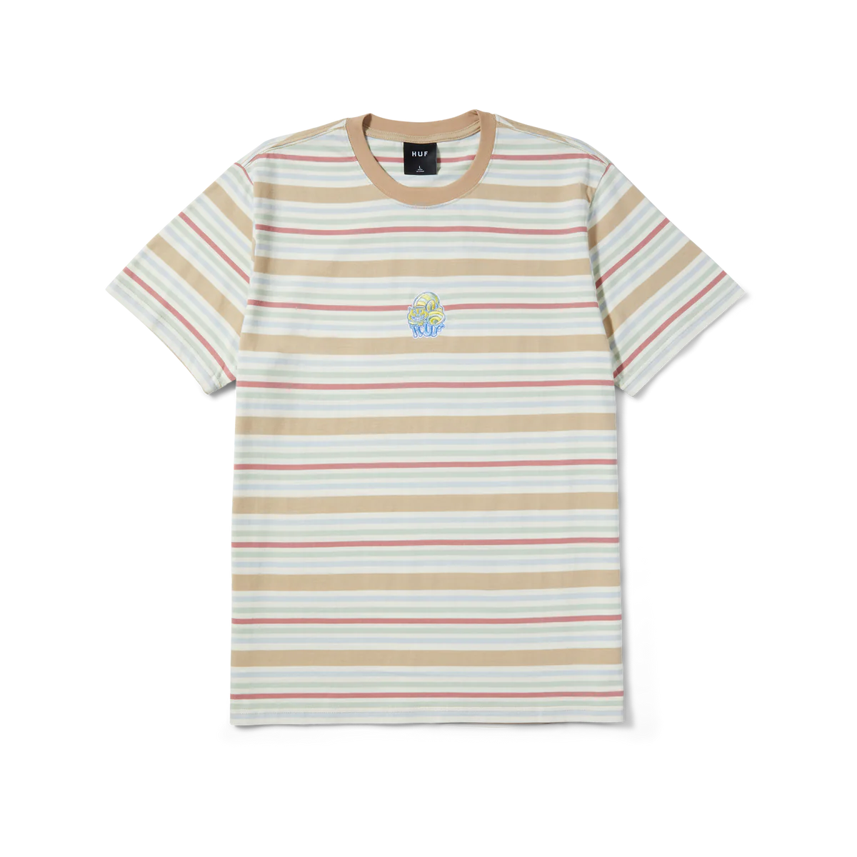 Cheshire S/s Stripe Knit Top (Cream)