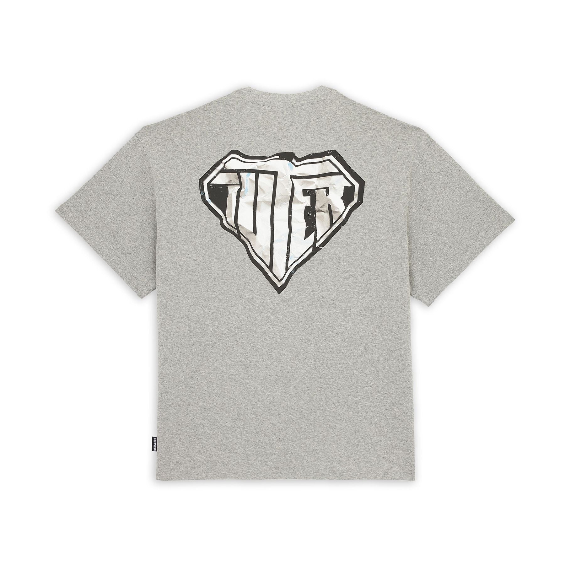 Iuter Crumple Logo Tee (Light Grey)