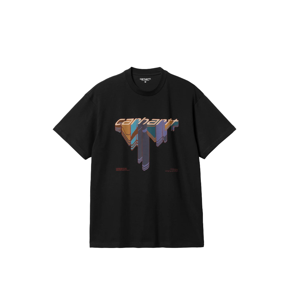 S/S Diagram Script T-Shirt (Black)