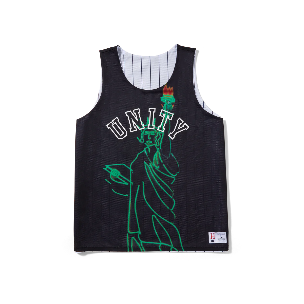 Half Court Reversible Jersey (White/black)