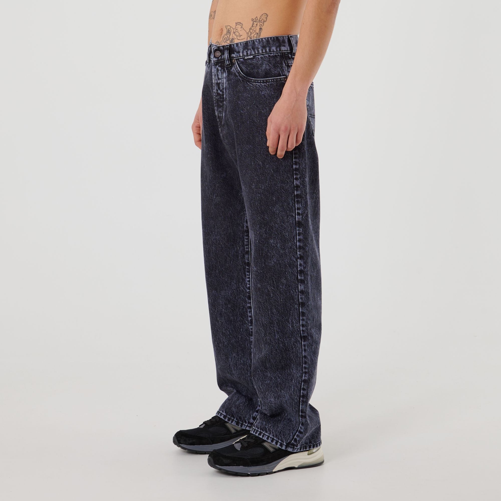 Iuter Dark Grey Loose Pant (Denim)