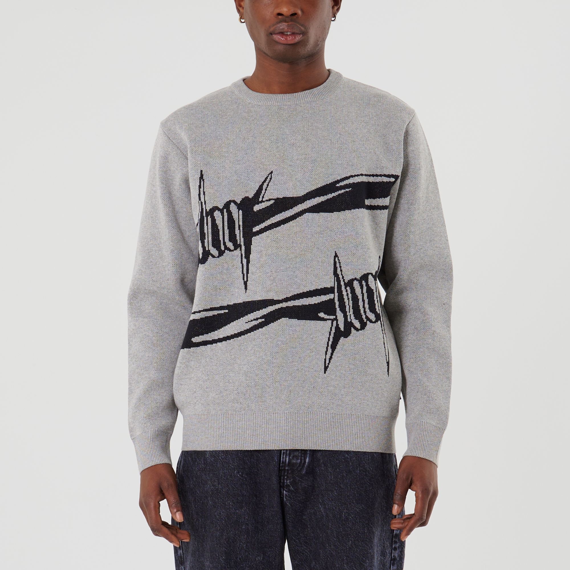 Barbwire Jumper (Light Grey)