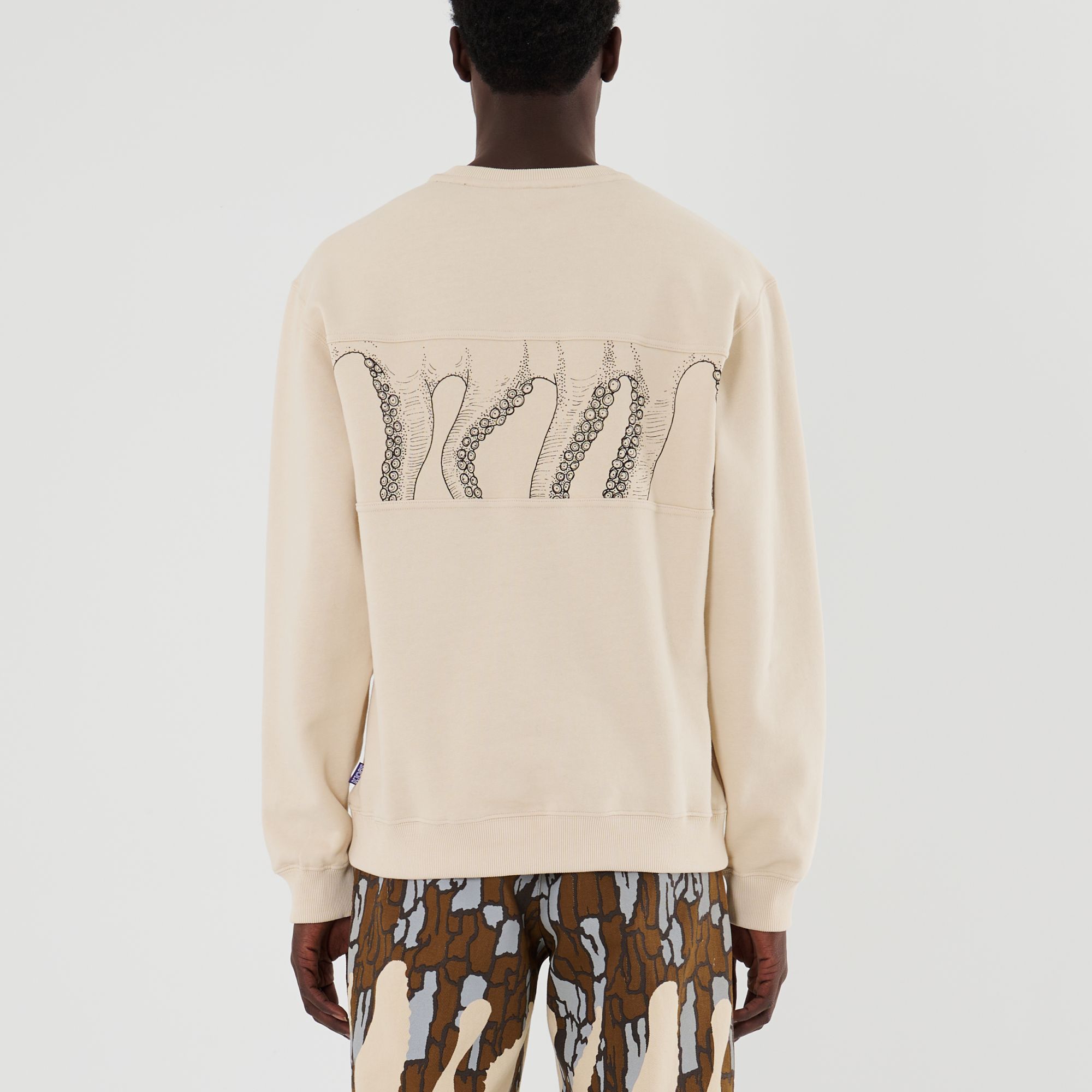 Outline Band Crewneck (Cream)