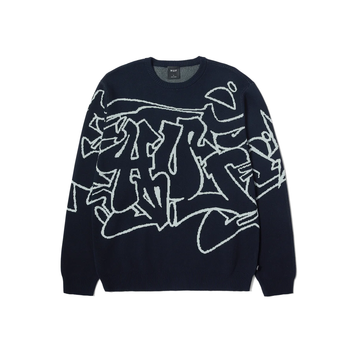 Outlines Crewneck Sweater (Navy)