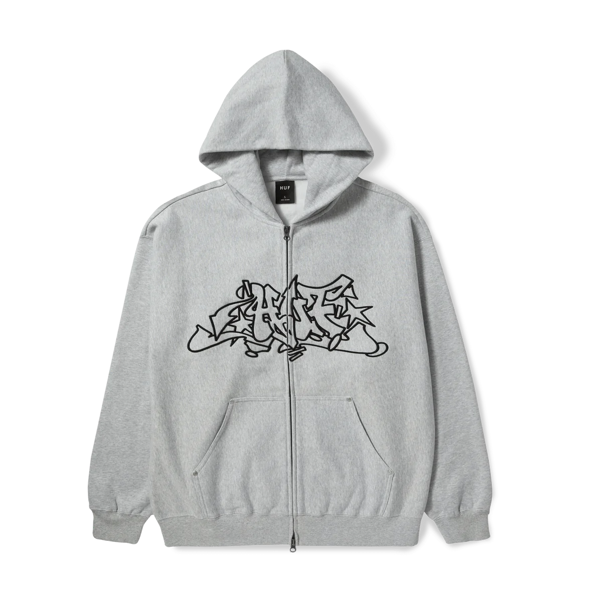 Outlines Heavy Weight F/Z Fleece (Heather Grey)