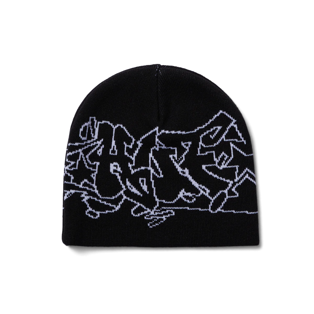 Outlines Skull Beanie (Black)