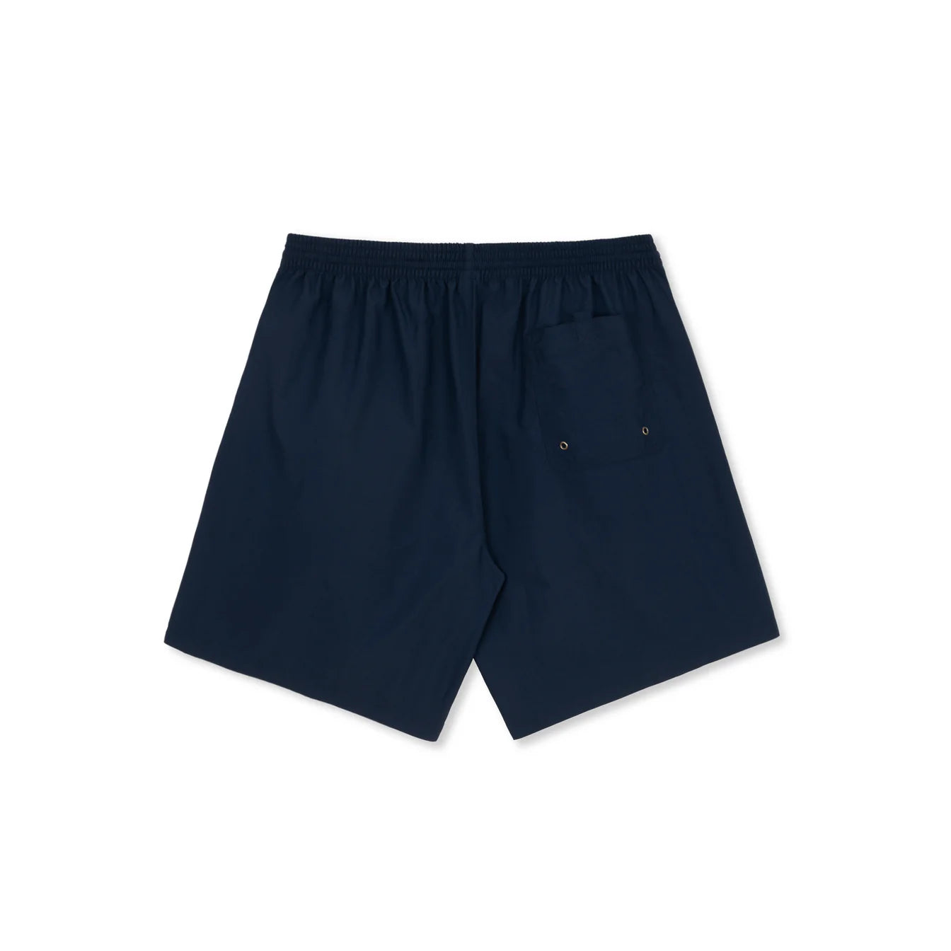 Swim Shorts Square Stripe (Navy/Orange + Black Jade Green)