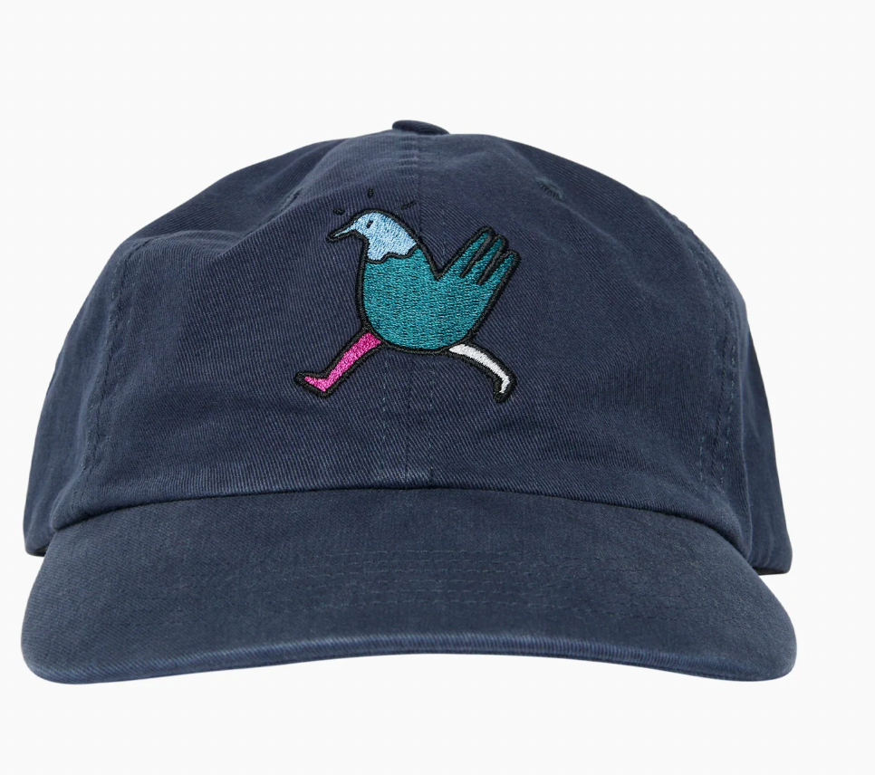 Annoyed Chicken 6 panel hat (Navy)