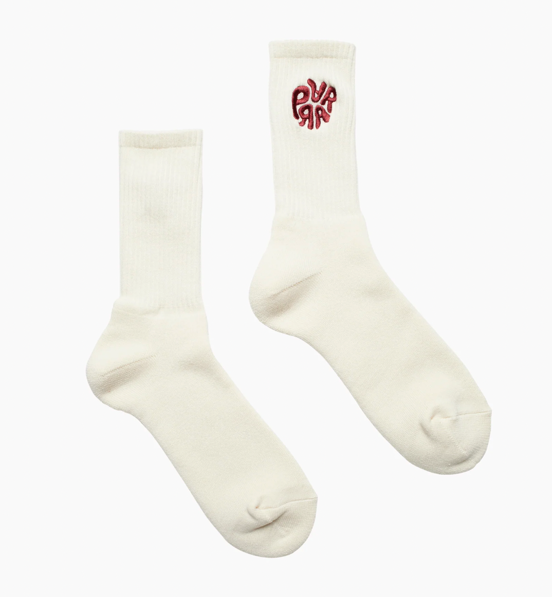 1976 logo crew socks (brick red)