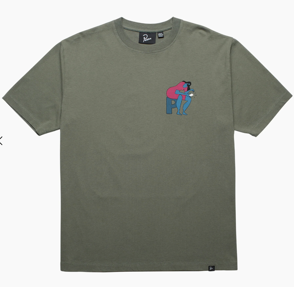 Insecure days t-shirt (greyish green)