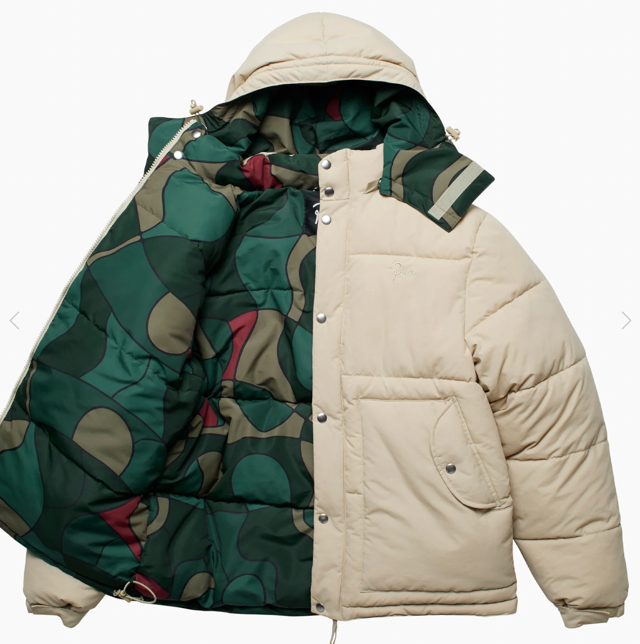 Trees in wind puffet jacket (beige)