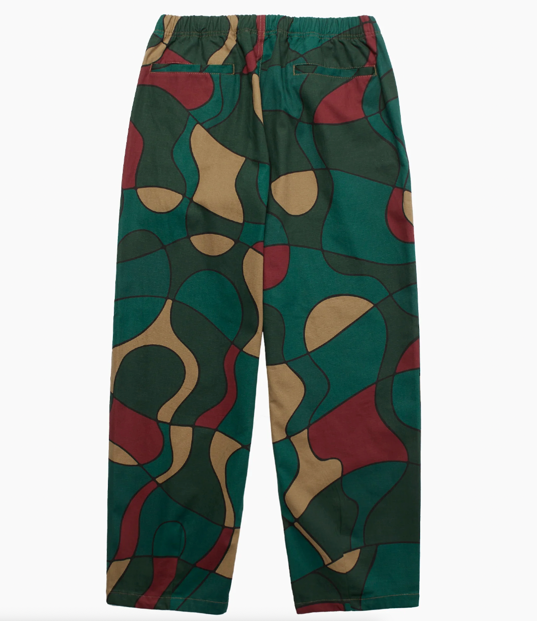 Trees in wind relaxed pants (camo green)