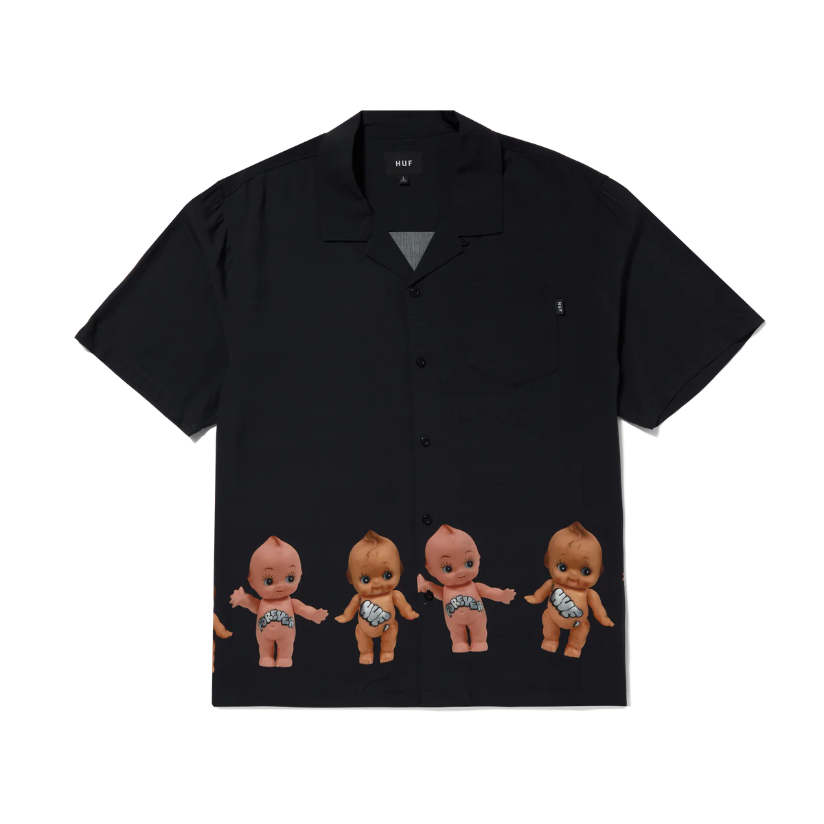 HUF Tagged S/S Resort Shirt (Black)