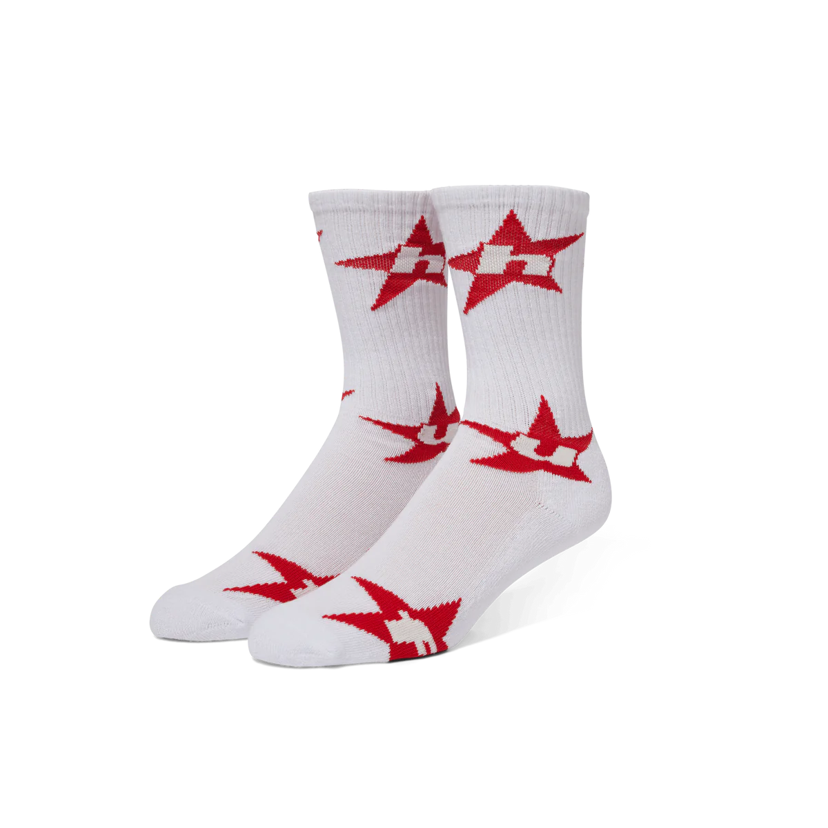 Tri-Star Crew Sock (White)