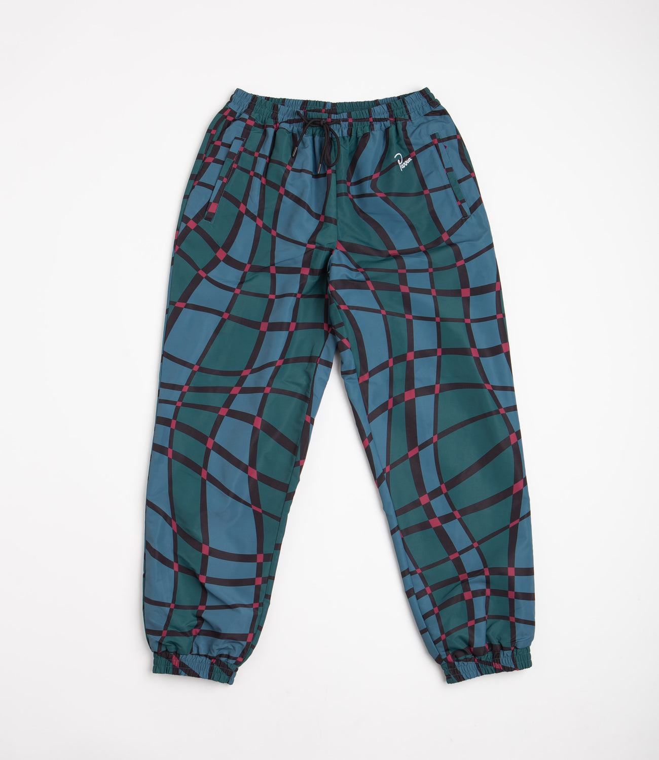 Squared waves pattern track pants (Multi Check)