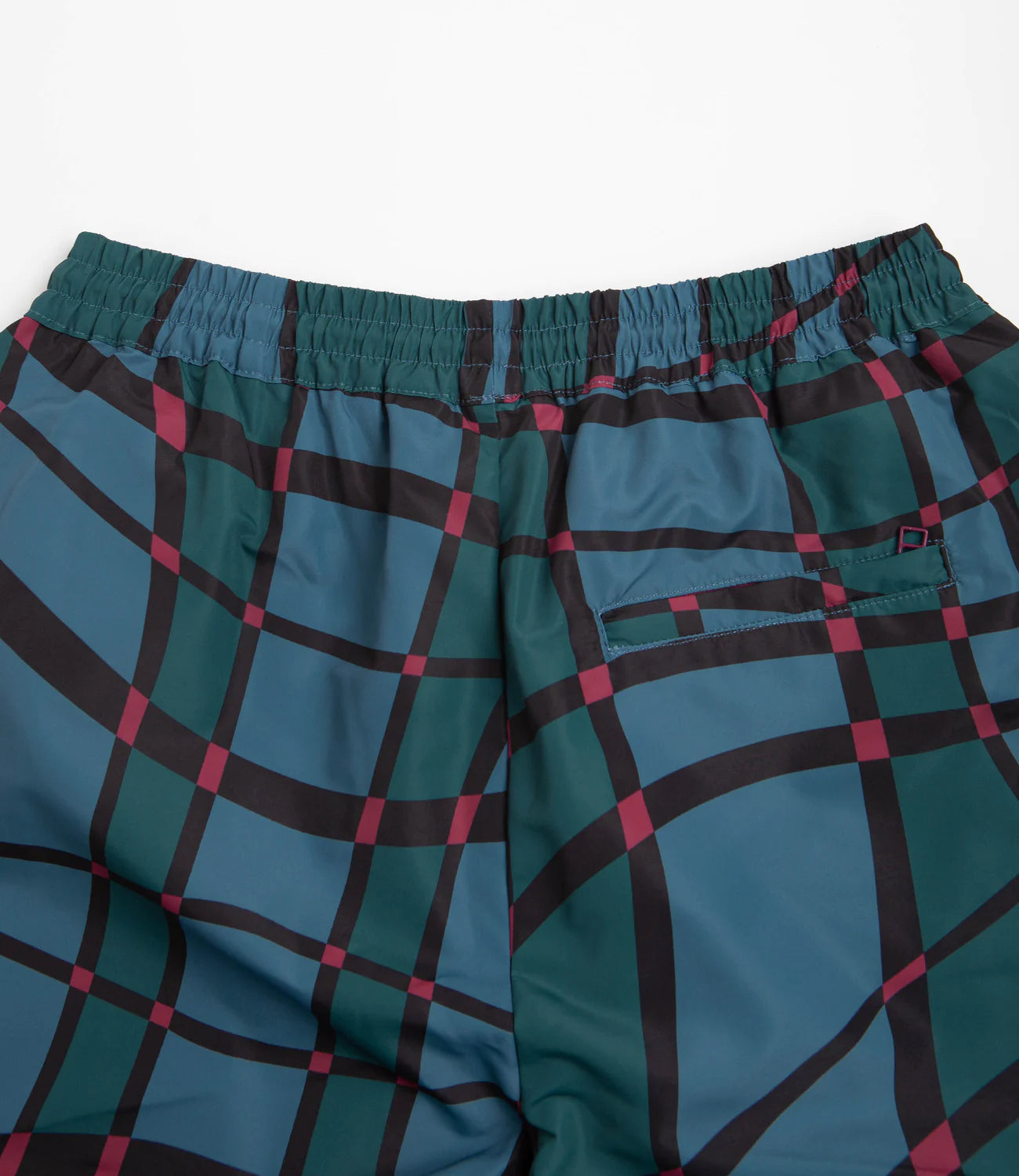 Squared waves pattern track pants (Multi Check)