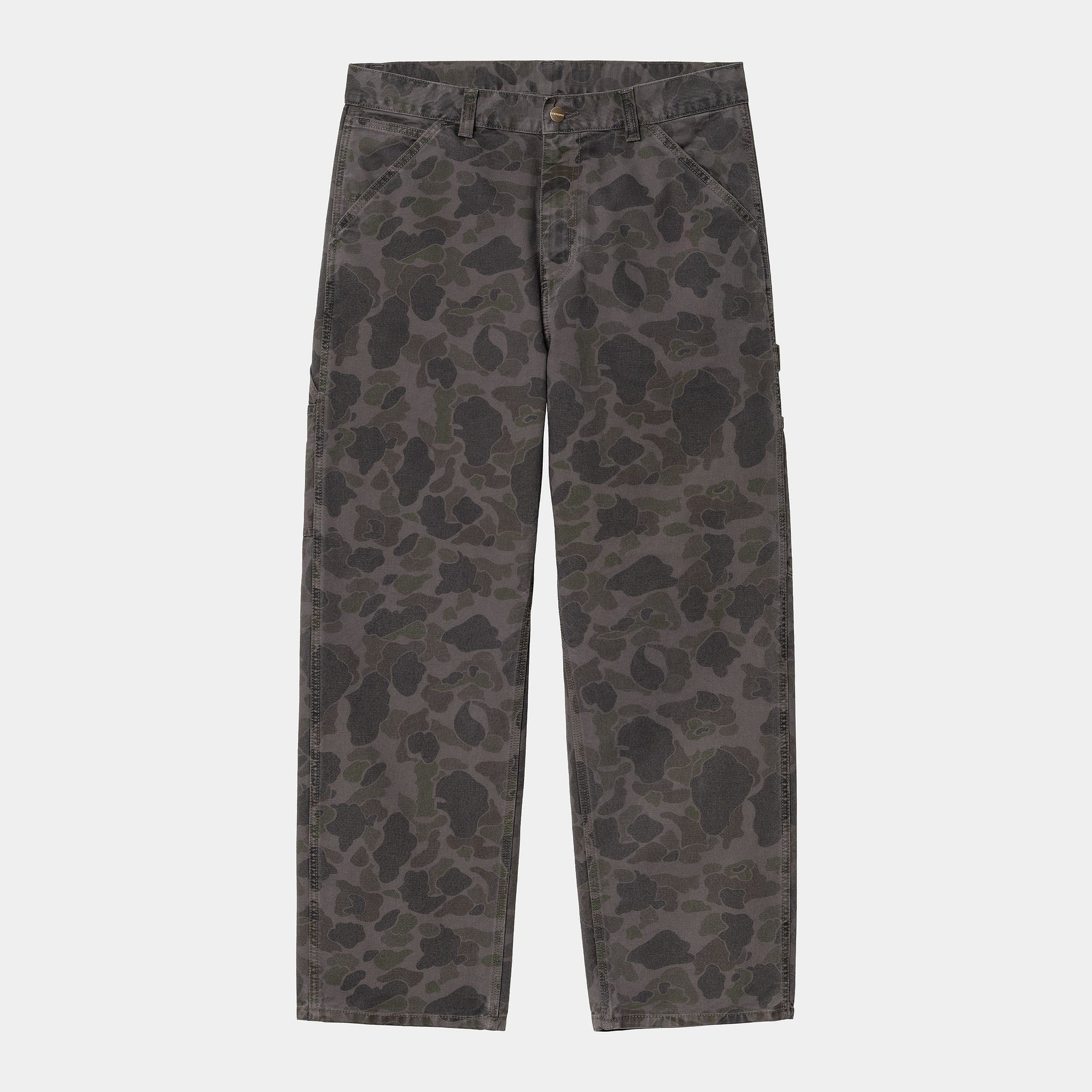 Carhartt WIP Duck Single Knee Pant (Camo Duck, Green / Graphite)