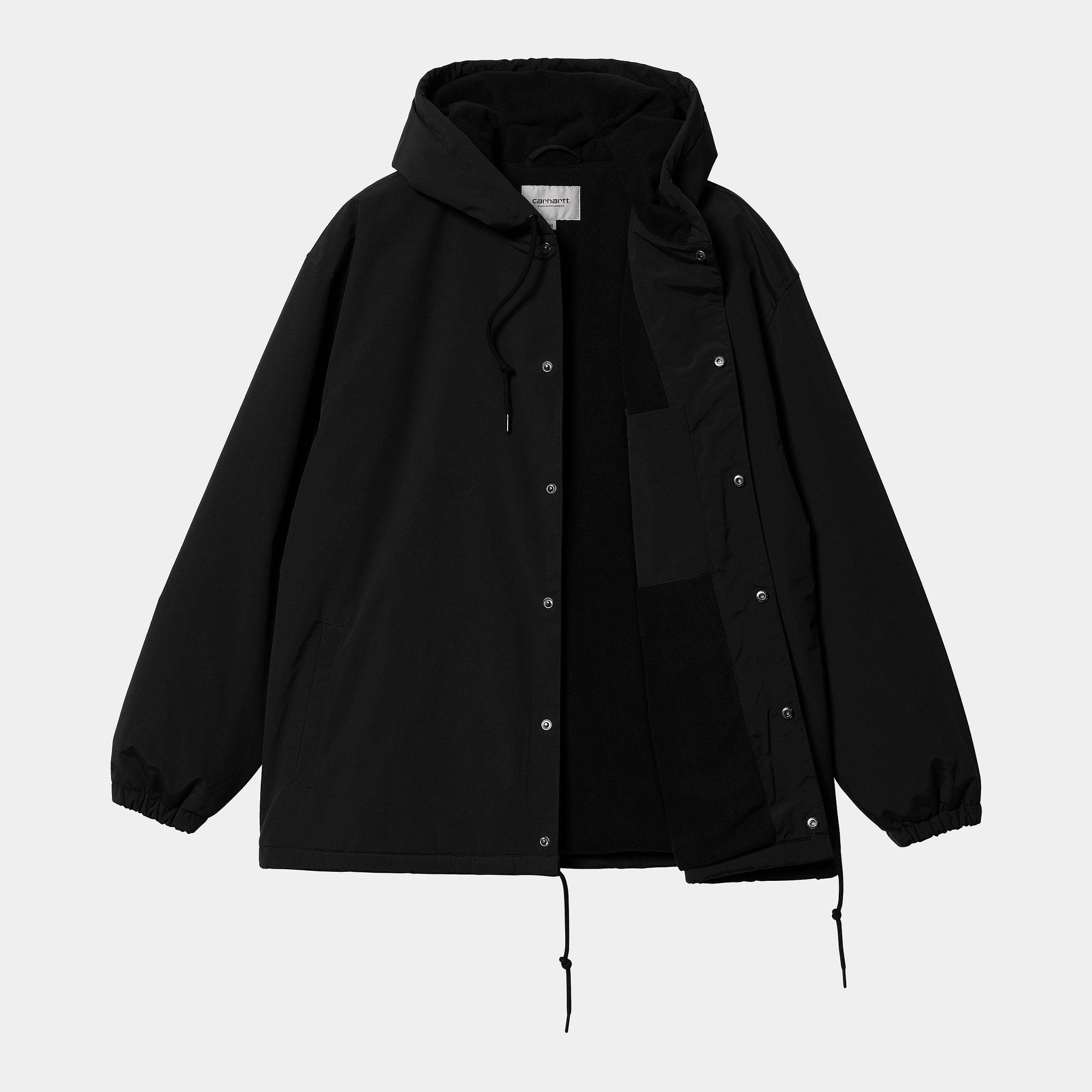 Carhartt WIP Hooded Coach Jacket (Black / White)