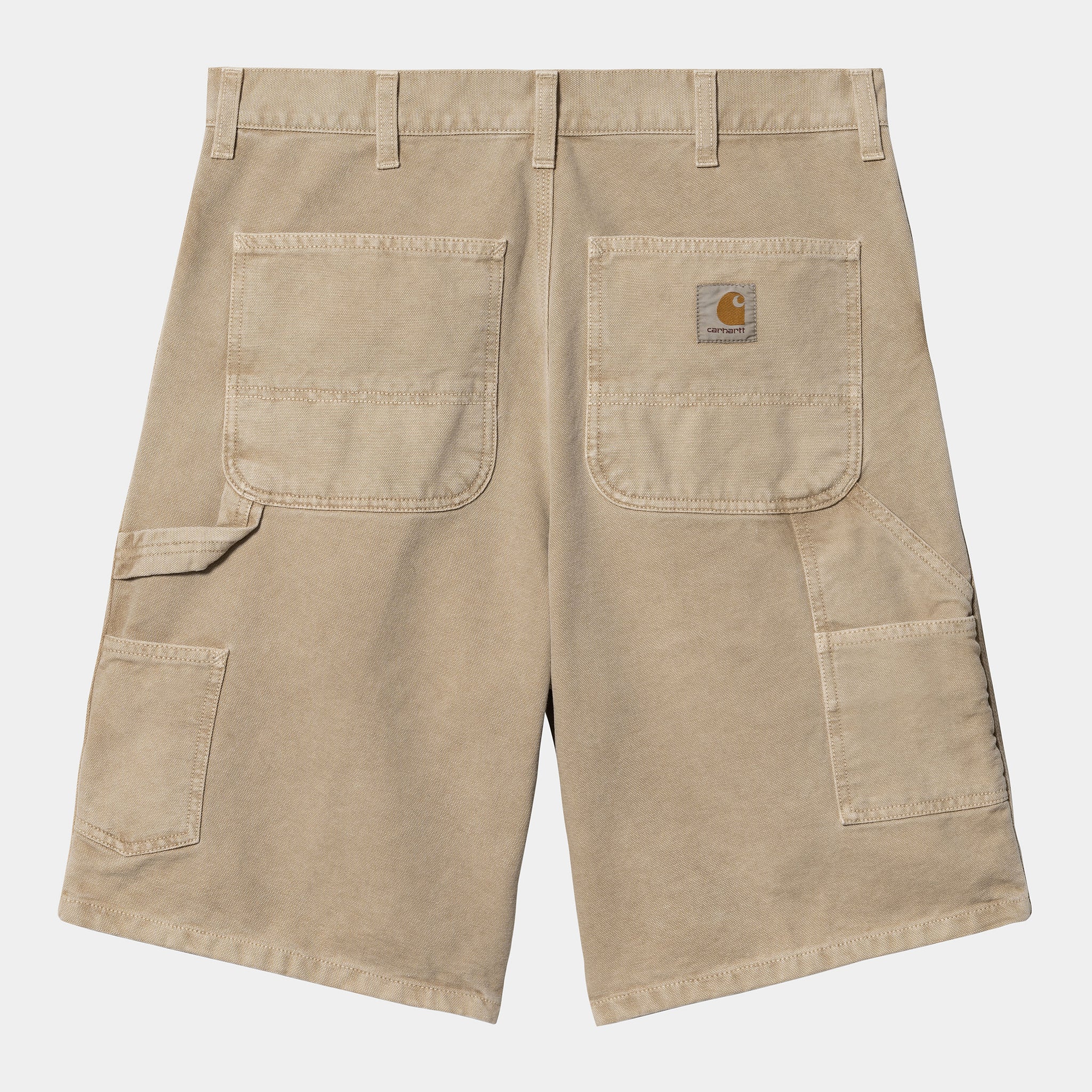 Double Knee Short 100 % Organic Cotton Dusty H Brown faded