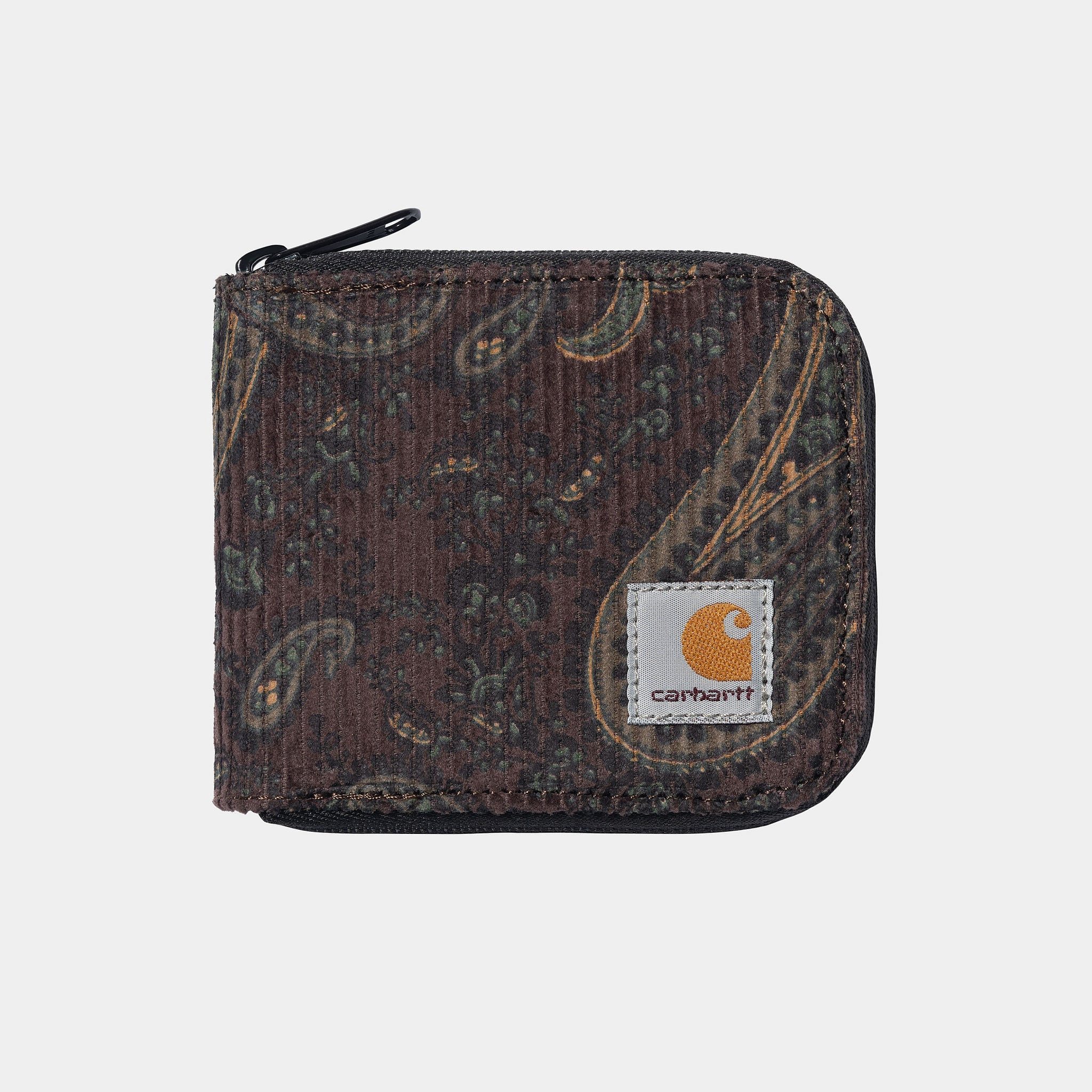 Carhartt WIP Flint Zip Wallet Paisley Print (Buckeye rinsed)