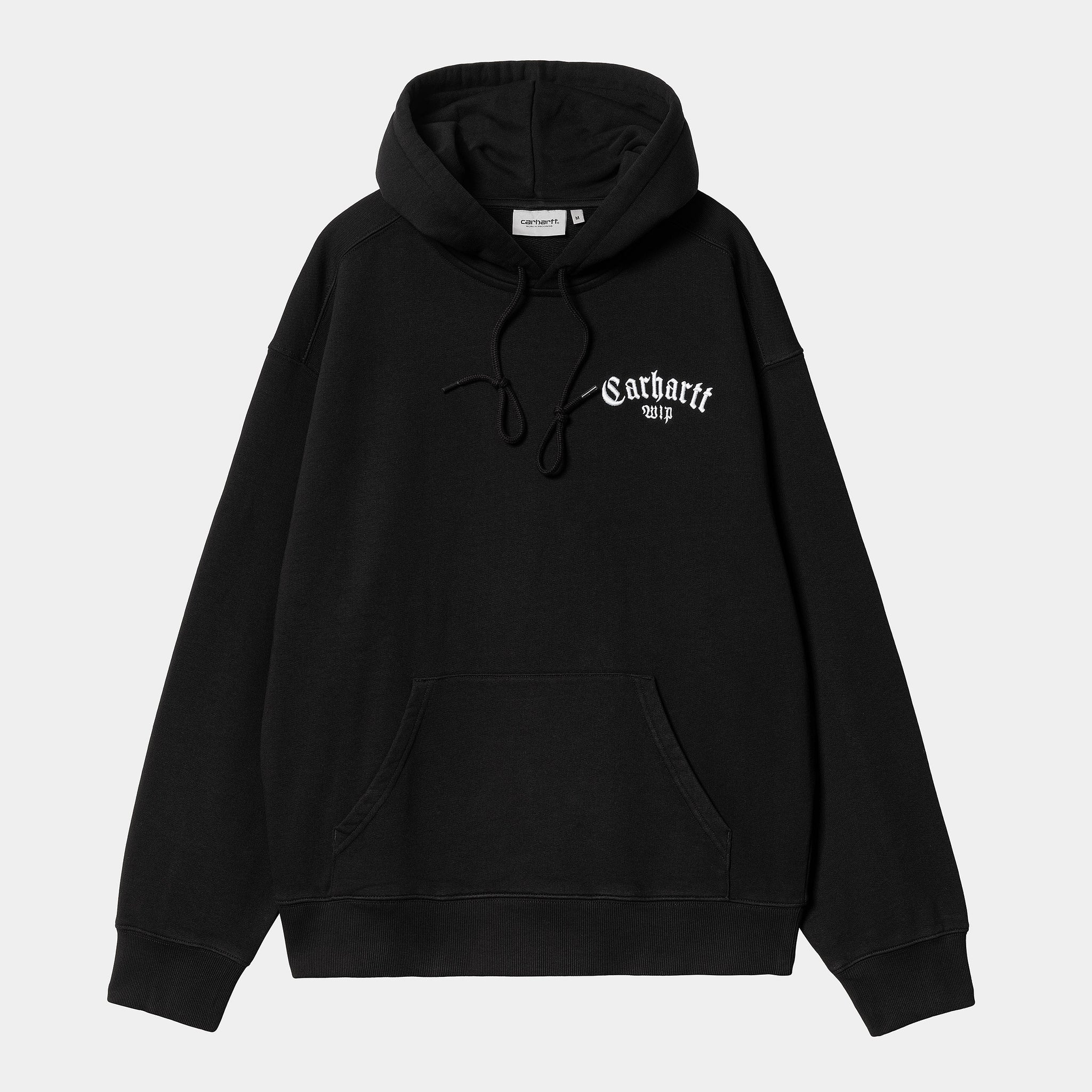 Carhartt WIP Hooded Onyx Script Sweat (Black/White)