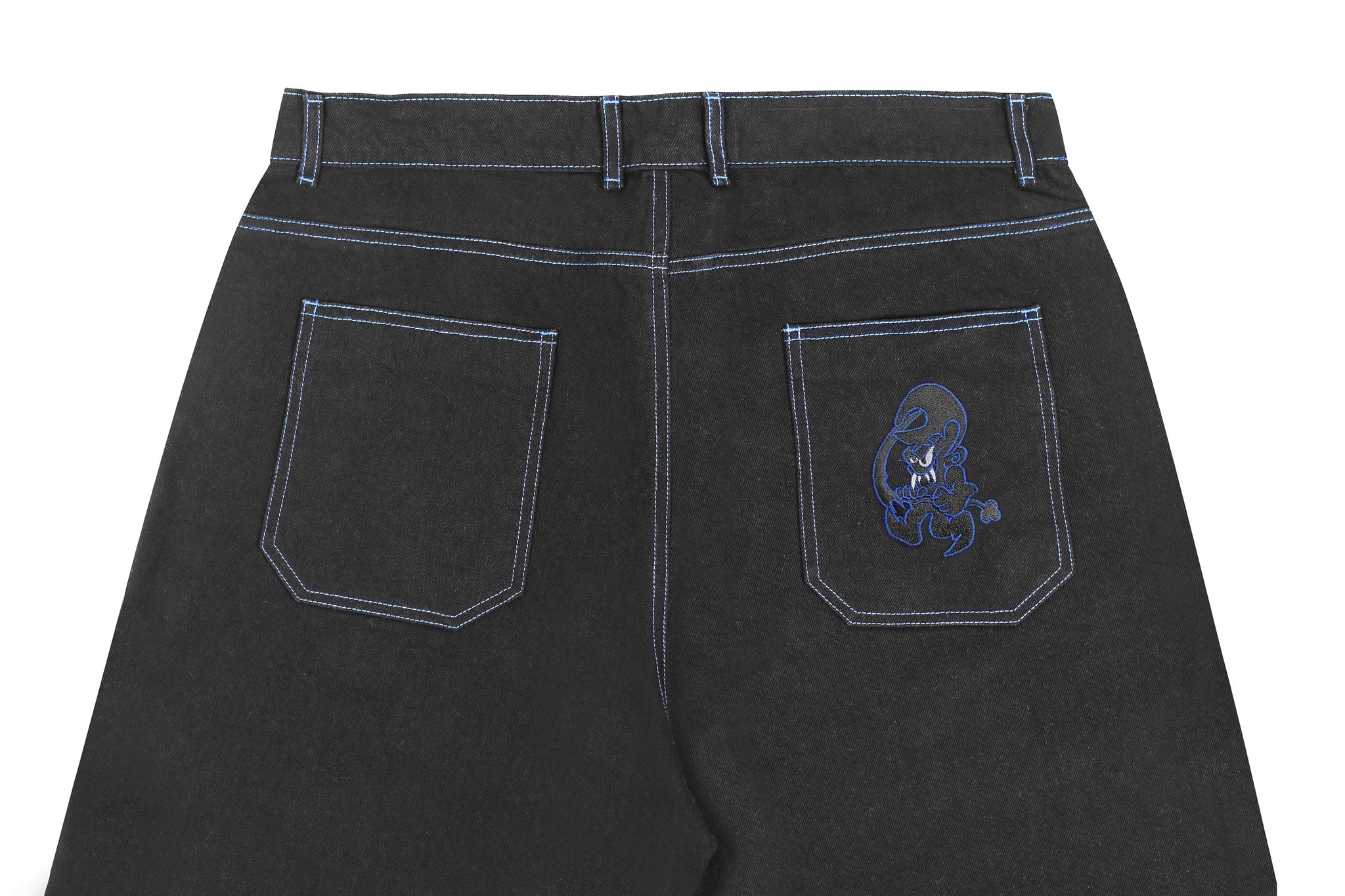 Goblin Jeans (Black/Blue)